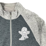 Two-Tone Grey Slummy Quarter-Zip - SlumParadise